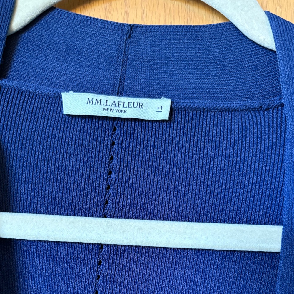 MM Lafleur Classic Navy Jardigan Knit Blazer - Picture 2 of 4